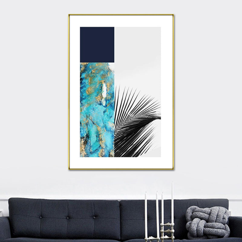 Multicolored Abstract Canvas Leaf Print Tropical Textured Wall Art for Home Clearhalo 'Art Gallery' 'Canvas Art' 'Coastal Art Gallery' 'Tropical' Arts' 1654079