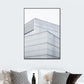 Modernism Skyscraper Exterior View Canvas Light-Color Architecture Wall Art Decor Clearhalo 'Art Gallery' 'Canvas Art' 'Contemporary Art Gallery' 'Modern' Arts' 1654101