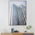Modernism Skyscraper Exterior View Canvas Light-Color Architecture Wall Art Decor Blue Clearhalo 'Art Gallery' 'Canvas Art' 'Contemporary Art Gallery' 'Modern' Arts' 1654110