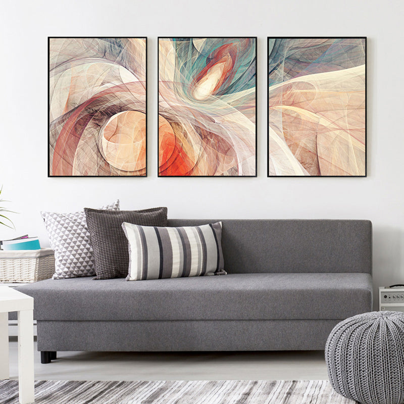 Abstract Pattern Wall Decor Orange Canvas Painting Textured, Multiple Sizes Options Orange Design 1 Clearhalo 'Art Gallery' 'Canvas Art' 'Contemporary Art Gallery' 'Modern' Arts' 1654114