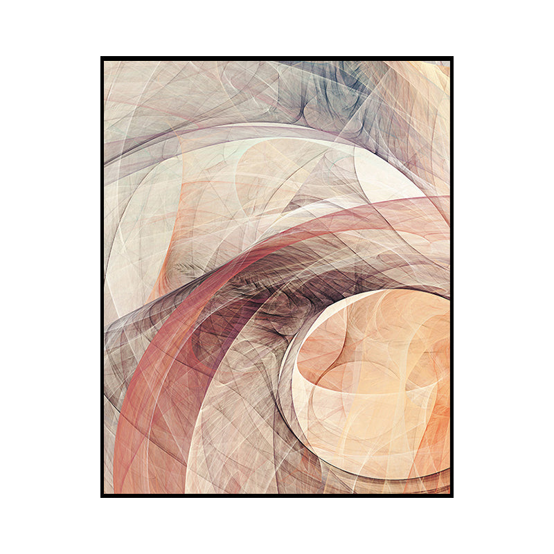 Abstract Pattern Wall Decor Orange Canvas Painting Textured, Multiple Sizes Options Clearhalo 'Art Gallery' 'Canvas Art' 'Contemporary Art Gallery' 'Modern' Arts' 1654117