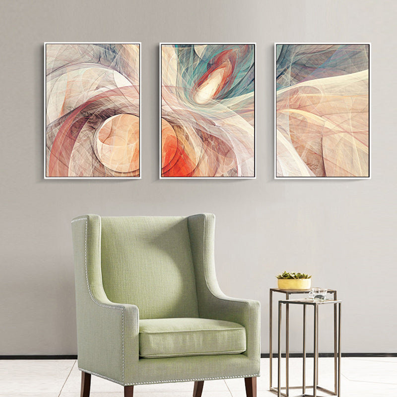 Abstract Pattern Wall Decor Orange Canvas Painting Textured, Multiple Sizes Options Orange Design 2 Clearhalo 'Art Gallery' 'Canvas Art' 'Contemporary Art Gallery' 'Modern' Arts' 1654121