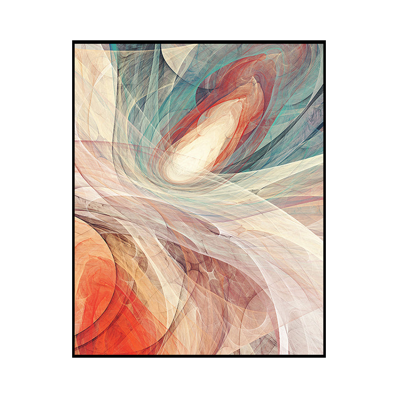 Abstract Pattern Wall Decor Orange Canvas Painting Textured, Multiple Sizes Options Clearhalo 'Art Gallery' 'Canvas Art' 'Contemporary Art Gallery' 'Modern' Arts' 1654124