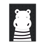 Animal Wall Art Decor Minimalist Decorative Dining Room Canvas in White, Multiple Size Available Clearhalo 'Art Gallery' 'Canvas Art' 'Kids' Arts' 1654507