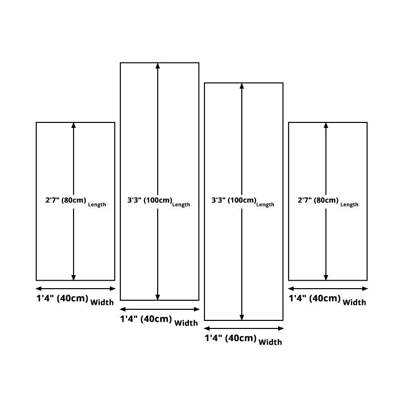 Multi-Piece Forest and House Art Canvas Contemporary Style Wall Print for Dining Room Clearhalo 'Art Gallery' 'Canvas Art' 'Kids' Arts' 1654591