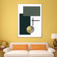 Geometric Pattern Wall Art Print Nordic Enchanting Abstract Wall Decor in Dark Color Clearhalo 'Arts' 'Canvas Art' 1654594