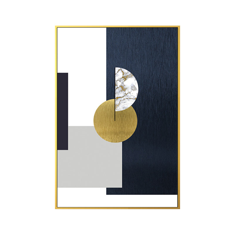 Geometric Pattern Wall Art Print Nordic Enchanting Abstract Wall Decor in Dark Color Clearhalo 'Arts' 'Canvas Art' 1654610