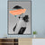 Glam -modelfiguur canvas print donkere kleur gestructureerde muur kunst decor voor meisjeskamer