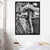 Retro Photo Ballerina Practising Canvas Art Grey Girls Bedroom Wall Decor, Textured Grey Clearhalo 'Arts' 'Canvas Art' 1654687