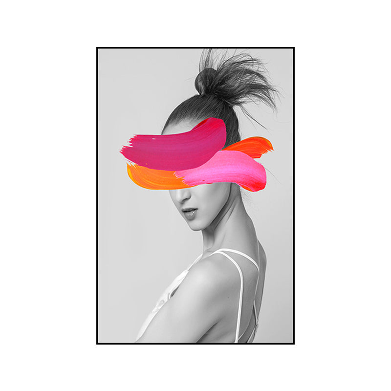 Textured Woman Figure Art Print Canvas Made Modern Stylish Wall Decoration for Home Clearhalo 'Arts' 'Canvas Art' 1654697