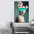 Textured Woman Figure Art Print Canvas Made Modern Stylish Wall Decoration for Home Green Clearhalo 'Arts' 'Canvas Art' 1654705