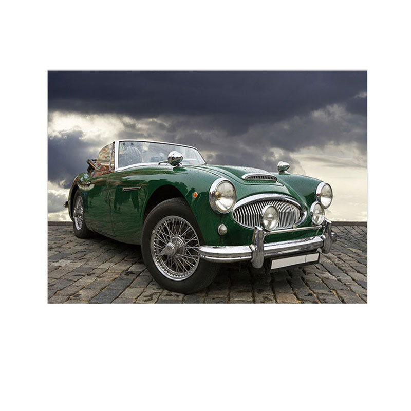 Photography Vintage Car Wall Art Decor for Boys Bedroom, Bright Color, Textured Surface Clearhalo 'Art Gallery' 'Canvas Art' 'Contemporary Art Gallery' 'Modern' Arts' 1654846