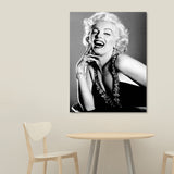 Photo Print Marilyn Monroe Canvas Retro Classic Superstar Wall Art in Black and White