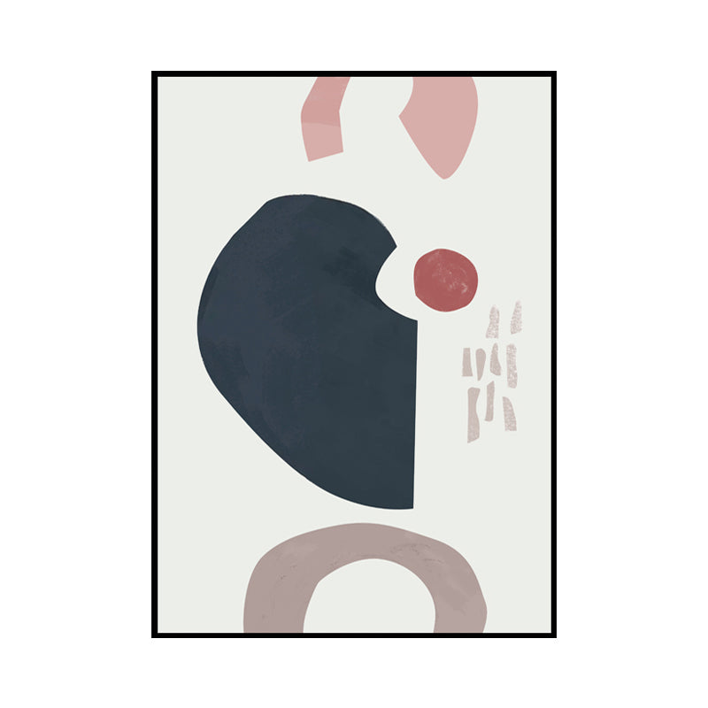 Morandi Abstract Wall Decor Nordic Textured Canvas Print in Soft Color for Hallway Clearhalo 'Arts' 'Canvas Art' 1655151