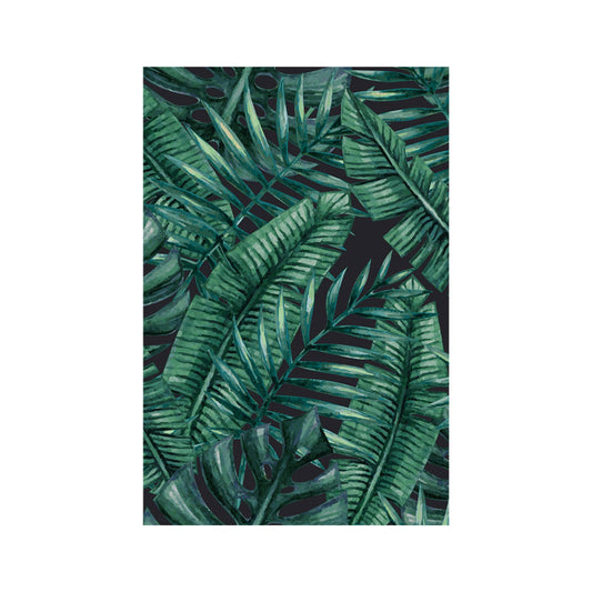 Green Palm Leaves Art Print Textured Surface Nordic Style Living Room Wall Decor Clearhalo 'Arts' 'Canvas Art' 1655231