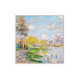 Impressionism Monet Canvas Art Yellow Scenery Oil Painting Wall Decor for Bedroom Clearhalo 'Art Gallery' 'Canvas Art' 'Country Art Gallery' 'French Country' 'Rustic' Arts' 1655431