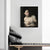 Young Girl Portrait Wall Art for Living Room Figure Painting Canvas Print in Dark Color Black Clearhalo 'Arts' 'Canvas Art' 1655499