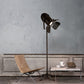 Loft Industrial Mini Spot Floor Lighting with Shade 1 Light Metallic Floor Standing Lamp in Black for Studio Clearhalo 'Floor Lamps' 'Lamps' Lighting' 165550