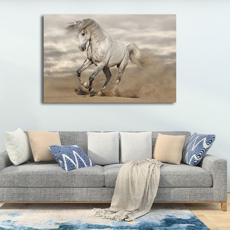 Canvas Textured Wall Decor Modernism Steed Print Wall Art for Sitting Room Clearhalo 'Art Gallery' 'Canvas Art' 'Contemporary Art Gallery' 'Modern' Arts' 1655565
