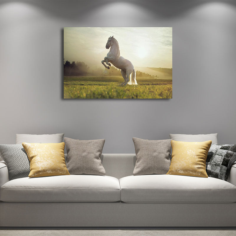 Canvas Textured Wall Decor Modernism Steed Print Wall Art for Sitting Room Clearhalo 'Art Gallery' 'Canvas Art' 'Contemporary Art Gallery' 'Modern' Arts' 1655571