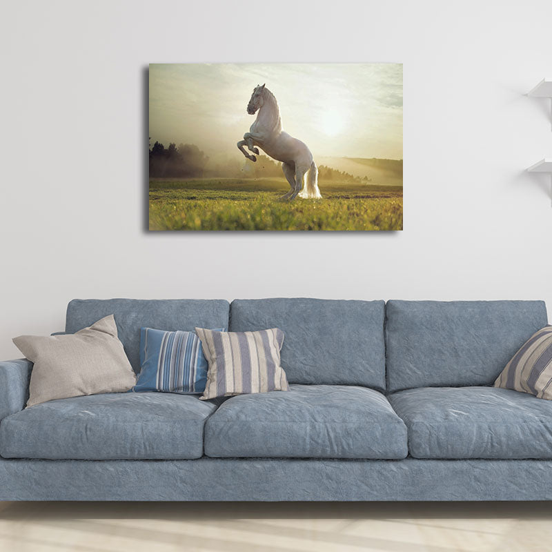 Canvas Textured Wall Decor Modernism Steed Print Wall Art for Sitting Room Clearhalo 'Art Gallery' 'Canvas Art' 'Contemporary Art Gallery' 'Modern' Arts' 1655572