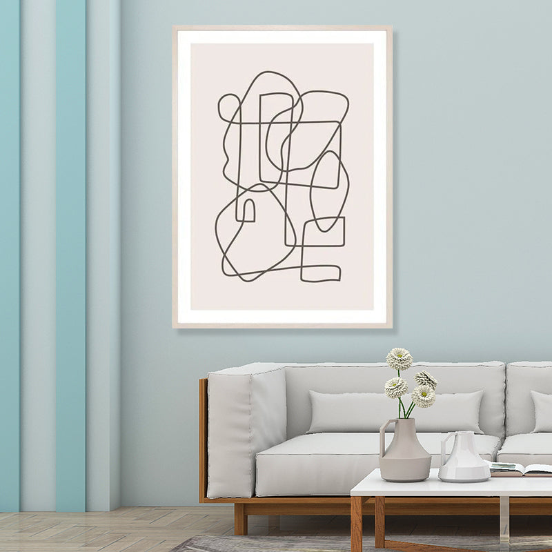 Line Pattern Wall Decor Minimalism Style Textured Bedroom Canvas, Multiple Sizes Clearhalo 'Art Gallery' 'Canvas Art' 'Contemporary Art Gallery' 'Contemporary Art' 'Minimalism' 'Minimalist Art Gallery' 'Scandinavian' Arts' 1655680