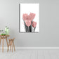 Flower Canvas Wall Art Textured Nordic Girls Bedroom Wall Decoration in Soft Color White Clearhalo 'Arts' 'Canvas Art' 1655763