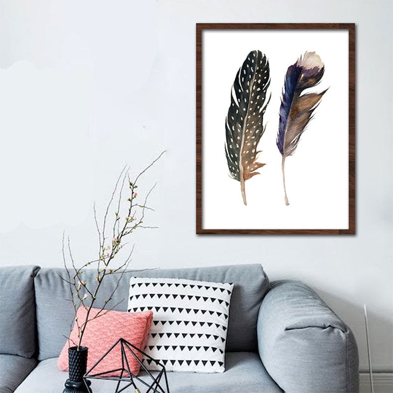 Black Feathers Wall Art Textured Surface Minimalism Dining Room Canvas Print Black Design 1 Clearhalo 'Art Gallery' 'Canvas Art' 'Contemporary Art Gallery' 'Contemporary Art' 'Minimalism' 'Minimalist Art Gallery' 'Scandinavian' Arts' 1655821