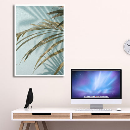 Nordic Plant Wall Decor Canvas Textured Soft Color Wall Art Print for Girls Room Green Clearhalo 'Arts' 'Canvas Art' 1655840