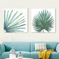 Farmhouse Fan Palm Leaves Canvas Green Tropix Plant Wall Art Set for Living Room Clearhalo 'Art Gallery' 'Canvas Art' 'Country Art Gallery' 'French Country' 'Rustic' Arts' 1655874