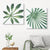 Farmhouse Fan Palm Leaves Canvas Green Tropix Plant Wall Art Set for Living Room Green Design 3 Clearhalo 'Art Gallery' 'Canvas Art' 'Country Art Gallery' 'French Country' 'Rustic' Arts' 1655876
