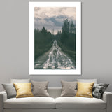 Nature Scenery Mountain Wall Decor Modernism Textured Canvas Wall Art for Living Room Grey Clearhalo 'Art Gallery' 'Canvas Art' 'Contemporary Art Gallery' 'Modern' Arts' 1655946