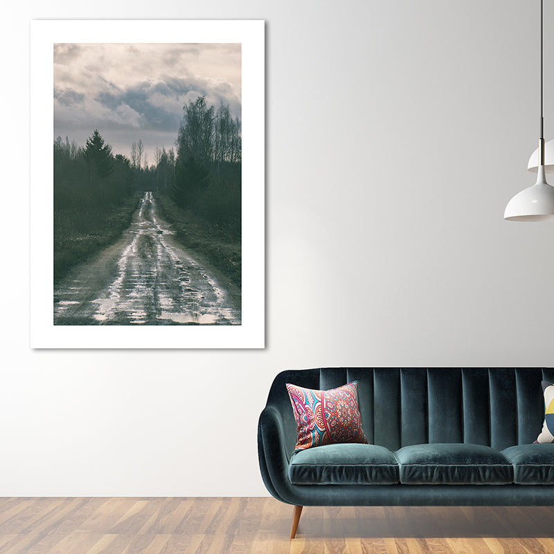 Nature Scenery Mountain Wall Decor Modernism Textured Canvas Wall Art for Living Room Clearhalo 'Art Gallery' 'Canvas Art' 'Contemporary Art Gallery' 'Modern' Arts' 1655948