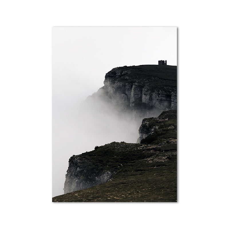 Nature Scenery Mountain Wall Decor Modernism Textured Canvas Wall Art for Living Room Clearhalo 'Art Gallery' 'Canvas Art' 'Contemporary Art Gallery' 'Modern' Arts' 1655958