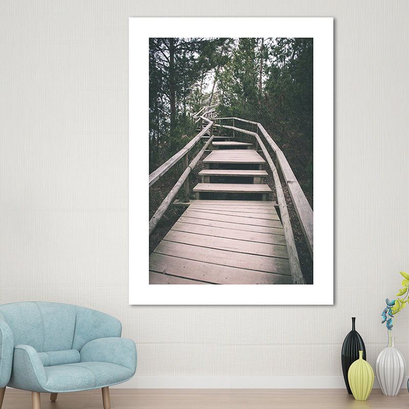 Nature Scenery Mountain Wall Decor Modernism Textured Canvas Wall Art for Living Room Green Clearhalo 'Art Gallery' 'Canvas Art' 'Contemporary Art Gallery' 'Modern' Arts' 1655959