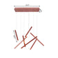 Brown/Gold/Rose Gold Flute Cluster Pendant Light Simple Style 7 Lights Metal Pendant Light for Dining Room in Warm/White Clearhalo 'Ceiling Lights' 'Modern Pendants' 'Modern' 'Pendant Lights' 'Pendants' Lighting' 165596