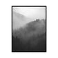 Dark Color Foggy Mountains Canvas Art Nature Landscape Modern Textured Wall Decor Clearhalo 'Art Gallery' 'Canvas Art' 'Contemporary Art Gallery' 'Modern' Arts' 1655977