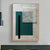 Geometrische canvas kunst getextureerde Noordse stijl zitkamer muur decor in donkere kleur