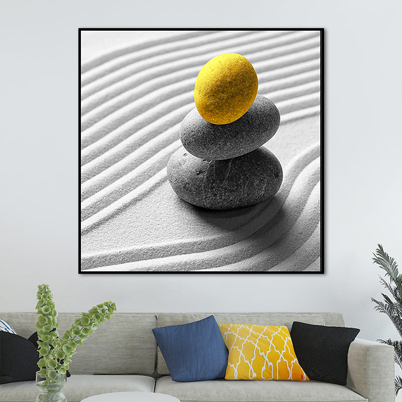 Simplicity Cobble Art Print Grey Wrapped Canvas for Sitting Room, Multiple Size Options Grey Design 2 Clearhalo 'Art Gallery' 'Canvas Art' 'Contemporary Art Gallery' 'Modern' Arts' 1656114