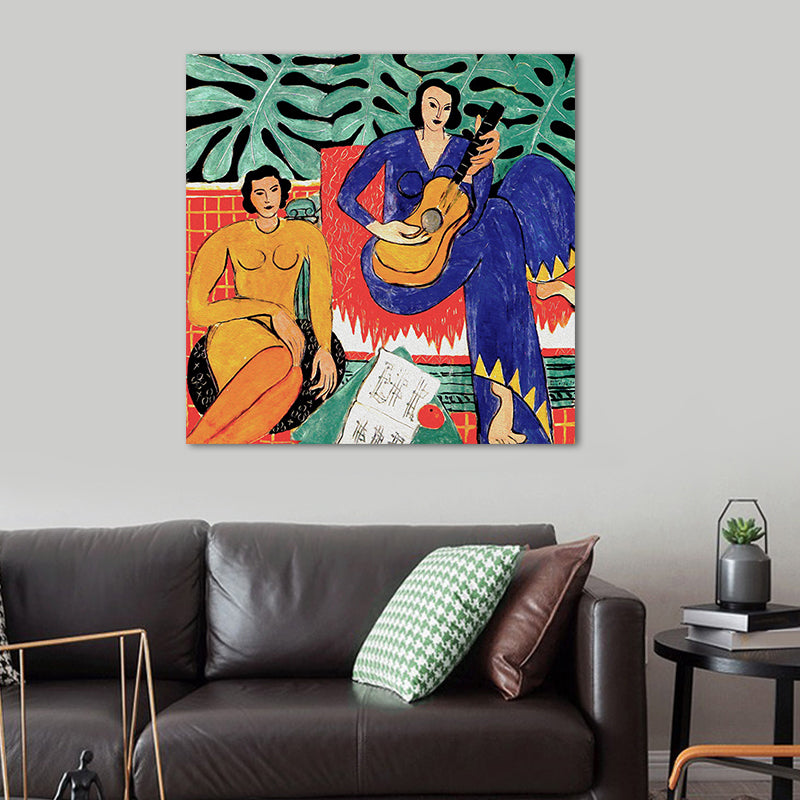 Canvas Green Art Print Fauvism Henri Matisse Abstract Painting Wall Decor for Room Clearhalo 'Arts' 'Canvas Art' 1656247