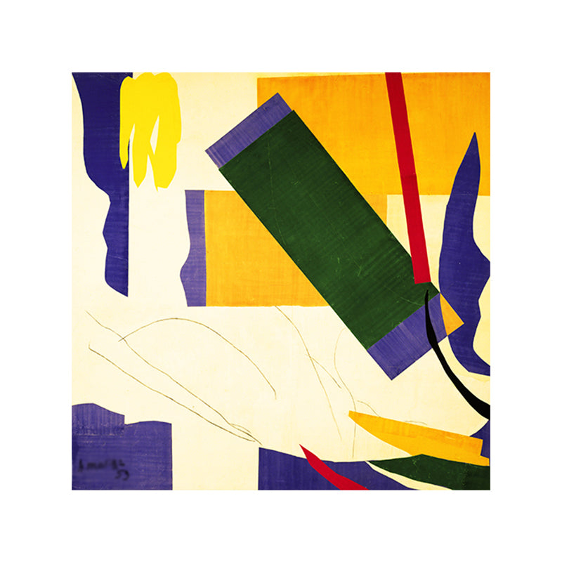 Canvas Green Art Print Fauvism Henri Matisse Abstract Painting Wall Decor for Room Clearhalo 'Arts' 'Canvas Art' 1656255