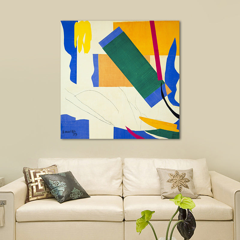 Canvas Green Art Print Fauvism Henri Matisse Abstract Painting Wall Decor for Room Clearhalo 'Arts' 'Canvas Art' 1656257