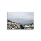 Canvas Textured Wall Decor Tropical Seascape from the Rock Shore Art Print in Blue Clearhalo 'Art Gallery' 'Canvas Art' 'Coastal Art Gallery' 'Nautical' Arts' 1656312