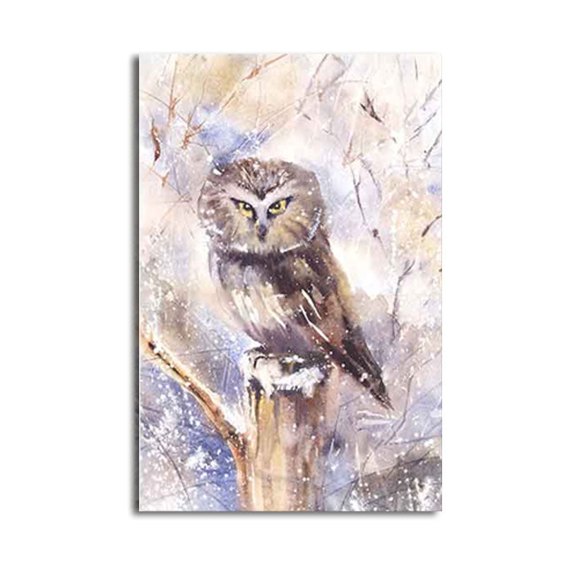 Rustic Bird Painting Canvas Print Pastel Color Textured Wall Art Decor for Living Room Clearhalo 'Art Gallery' 'Canvas Art' 'Country Art Gallery' 'French Country' 'Rustic' Arts' 1656445