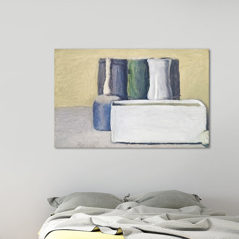 Traditional Style Girls Canvas Pottery Pot in White Wall Art Decor, Multiple Sizes Clearhalo 'Art Gallery' 'Canvas Art' 'Traditional' Arts' 1656553