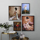 Glam Style Dancing Girl Painting Pastel Color Guest Room Wall Art, Multiple Sizes Blue Clearhalo 'Arts' 'Canvas Art' 1656559