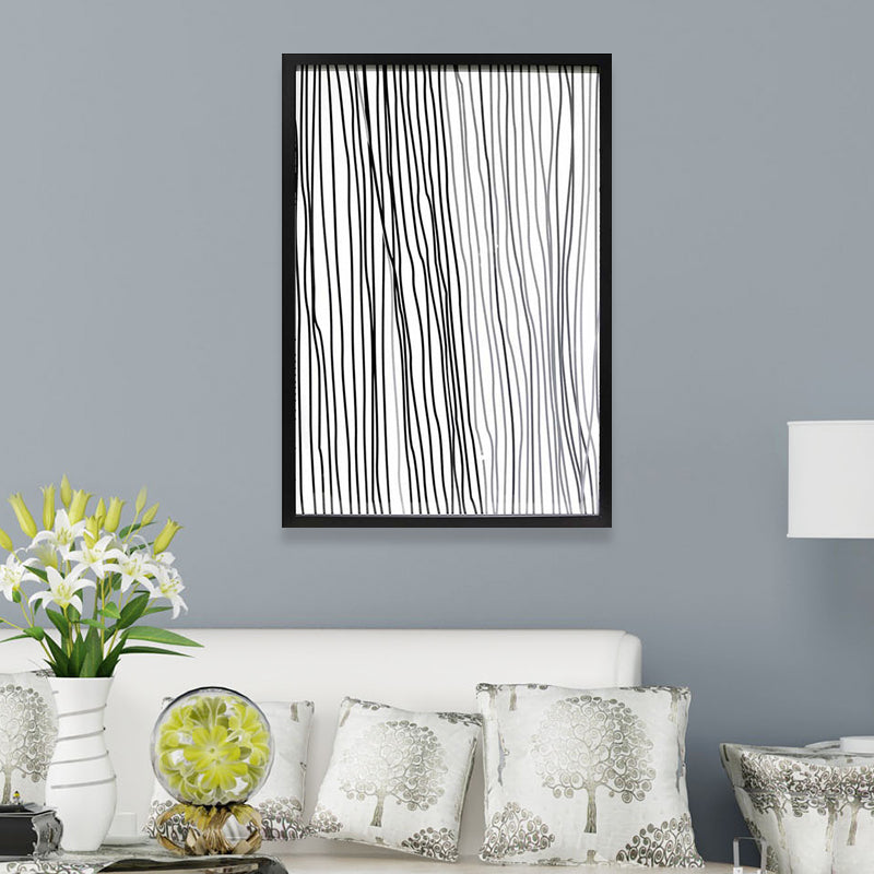White Stripes Pattern Canvas Pencil Minimalism Style Textured Wall Print for Kitchen White Design 2 Clearhalo 'Art Gallery' 'Canvas Art' 'Contemporary Art Gallery' 'Contemporary Art' 'Minimalism' 'Minimalist Art Gallery' 'Scandinavian' Arts' 1656621