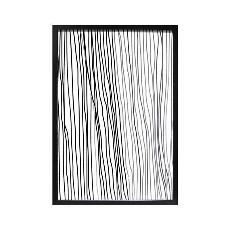White Stripes Pattern Canvas Pencil Minimalism Style Textured Wall Print for Kitchen Clearhalo 'Art Gallery' 'Canvas Art' 'Contemporary Art Gallery' 'Contemporary Art' 'Minimalism' 'Minimalist Art Gallery' 'Scandinavian' Arts' 1656624