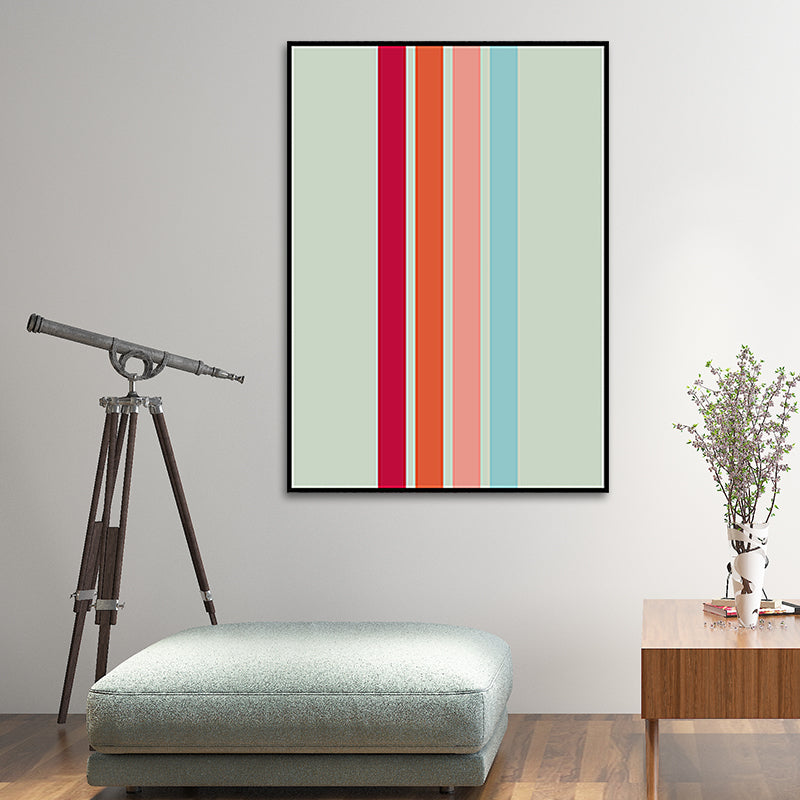 Pastel Color Geometric Wall Decor Nordic Textured Wrapped Canvas for Living Room Clearhalo 'Arts' 'Canvas Art' 1656783