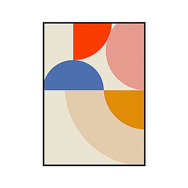 Pastel Color Geometric Wall Decor Nordic Textured Wrapped Canvas for Living Room Clearhalo 'Arts' 'Canvas Art' 1656788